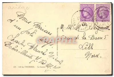 O Casino de Ax-les-Thermes — editor ARGRA, n°435 — Verso