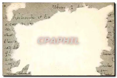 Vidro de Georges JANIN — Doação do Mariscal Lyautey à Igreja de Crévii — Editor não visível — Verso
