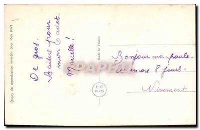 Casal apaixonado — De Todo o Coração — P.C. Paris n° 4574/1 — Verso