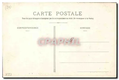 Tours — Portail de l'Hôtel Gouin — H. B. — Verso