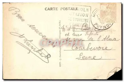 Sommet des Gorges d'Enfer — L'Auvergne — éditeur GdO — Verso
