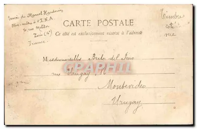 A Cascata, vista do fundo da Gruta — Bois de Boulogne — Am. Hardouin, n°495 — Verso