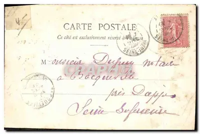 Kasteel van het Bois Robin — Chaumont, Seine-Maritime — uitgever onbekend, serie nr. niet zichtbaar — Achterkant