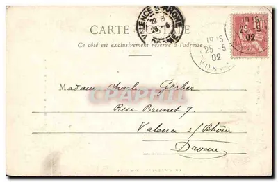 Wysokie Vosgi — Jezioro Białe i Zamek Hans — Wyd. M. Wock, Saint-Dié, nr 1919 — Rewers