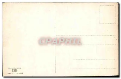 Pejzaż jesieniowy — las i zbiornik wody — Photochromie, seria 111, n° 2314 — Rewers
