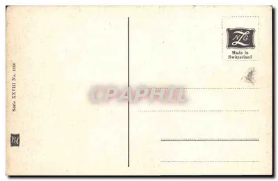 Widok jeziora i miasta — seria XXVIII Nr 1216 — NG — Rewers
