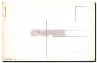 Lago bajo la luna — paisaje nocturno — M. K. W. L. 894-J — Reverso