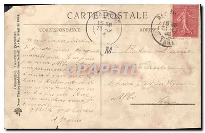 Lachende meisje met kroon — Goed jaar — Neue Photographische Gesellschaft A.-G., Stuttgart — Achterkant
