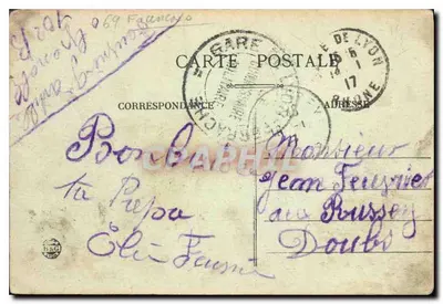 LYON — Hotel de Ville — A Saône, bas-relief de Couslou — E.R. — Verso