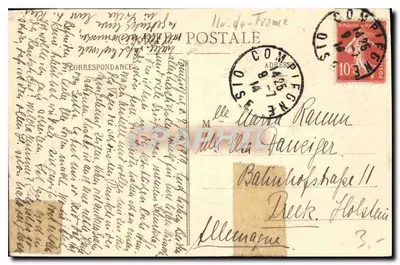 Las Compiègne — Wzgórze Świętego Marcina — Widok na Rethondes — Wydawca E.D. — Rewers