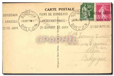 Bordeaux — Toren Pey-Berland en Sint-Andréaskathedraal — M.D. — Achterkant
