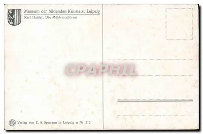 De Mühlsturzhörner — berglandschap — Karl Haider, serie Nr. 113 — Achterkant
