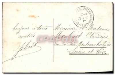 Fille avec colombes — éditeur C. N. — n° 3037 — Verso