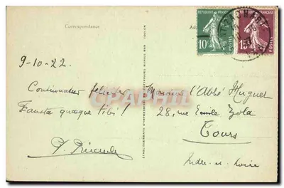 La Sainte-Baume — Llegada a la Ghotte — editor no identificado, n° de serie 16 — Reverso