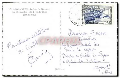 Jezioro Bourget — La Chambotte i Dent du Chat — Réol-Photo — Rewers