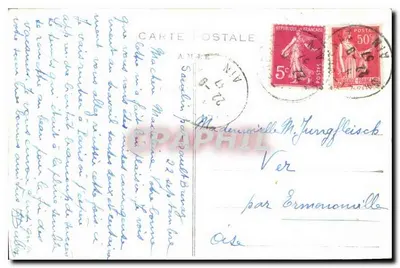 Environs de SAULT-BRENANZ — Uma Velha Casa de Campo — Ed. E. AULAS n°624 — Verso