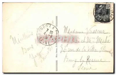 Tarbes — Ogród Massey — Bloc frères, wydawca — Rewers