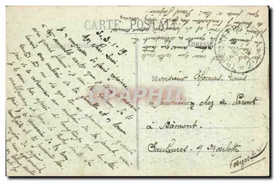 Saint-Germer (Oise) — Vista geral da antiga Abadia — Editor Leffrère & Gourry, n°67 — Verso