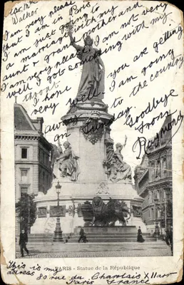Paris - Statue de la République — éditeur inconnu, n° de série non visible
