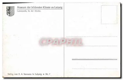 Dois homens — pintura — Museum der bildenden Künste zu Leipzig, editor E. A. Seemann, n°7 — Verso