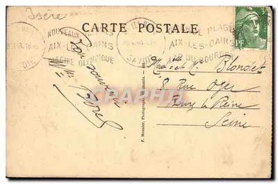 Lake Bourget — Abbezie van Hautecombe — Foto Monnier — Achterkant