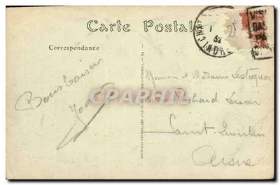 Châteauroux — A Igreja Nossa Senhora — editor Neurouin-Présés, n°66 — Verso