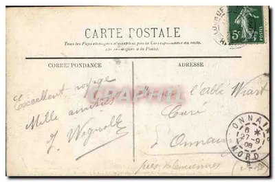 Lourdes — Uitzicht op de Basiliek en de Pyreneeën — onbekende uitgever, n° 10 — Achterkant