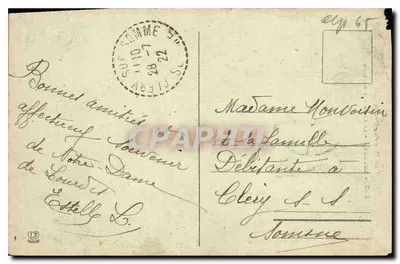 Lourdes - Krzyż Bretonów — Phototype Labruche Frères Toulouse, nr 820 — Rewers