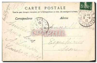 Ourdes — Casa paterna di Bernadette Soubirous — Ed. F. V. — Verso
