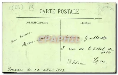 Lourdes — L'Esplanade e la Basilica — LL — Verso