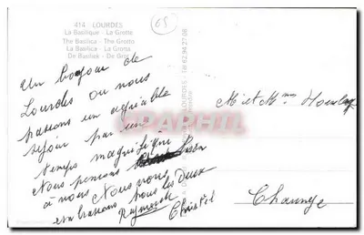 Lourdes — Una pensata di Lourdes — Editore Lourdes, n° 414 — Verso