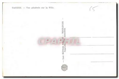 Tarbes — Ogólny widok miasta — Les Éditions Nardo, Toulouse — Rewers