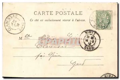 Cauterets - Skoczek Pont d'Espagne — Pyrénées, Labouchaîre frères, Toulouse, n°30 — Rewers