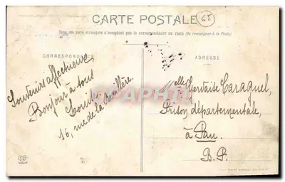 Gavarnie — Becché de Roland — Odwrotna Hiszpańska — Gliébé Le Bonditier, Fototypia Labouche Frères, Toulouse — Rewers