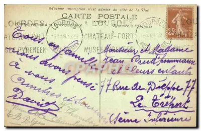 Lourdes — Najświętsza Maryja Panny z Lourdes i Bazylika — Wydawca Marcel Lefebvre, Béziers — Rewers