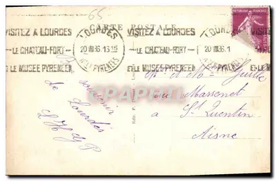 Lourdes — Basylika i Najświętsza Panna Maryja Z Koroną — P.D. n°42 — Rewers
