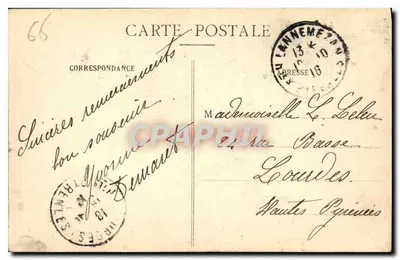 Lourdes — Bazylika i Matka Boża Królowa — Wydawca Lourdes, nr 43 — Rewers