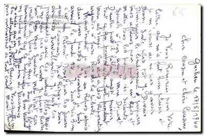 A Grotta Bendita — Lourdes — Editor não identificado — Verso