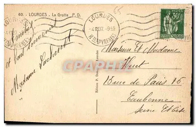 Lourdes - Grotta - Wydawnictwo P. Douce — Rewers