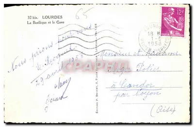 Lourdes — Bazylika i rzeka Gave — Wydawnictwo Edluf — Rewers