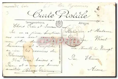Lourdes — Saint-Michel und die Basilika — LL. — Nr. 96 — Rückseite