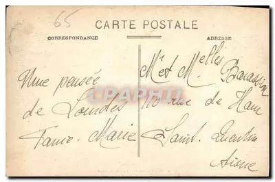 St-Sauveur — Vista Geral — Os Pirineus — Sireygeol, editora Lourdes — Verso