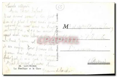 Lourdes — Bazylika i Gave — Wydawnictwo Foto QUINAVIT — Rewers