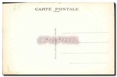 Lourdes — Zamek i rzeka Gave — Wydawnictwo fotograficzne Quirault — Rewers