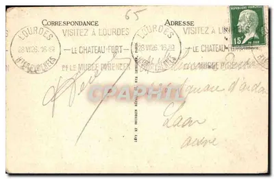 Lourdes — Bazylika i Krzyż Święty Bretanii — LL. — N° 92 — Rewers