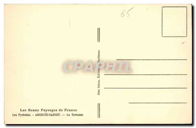 Pyrénées - Argelès-Gazost — Terrasa — Wydawca Bracia, Argelès-Gazost — Rewers
