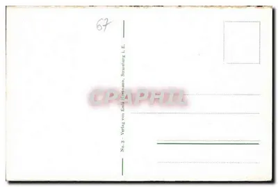 Strasburg widziany z szpitala — panorama — wydawca Emil Hartmann, nr 3 — Rewers