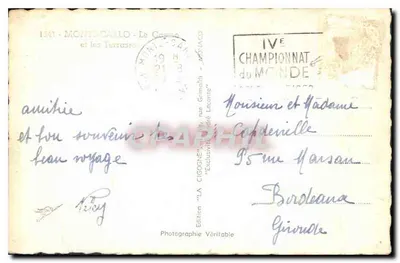 La Cigogne — Monte-Carlo — Wydawnictwo Prawdziwe — Rewers