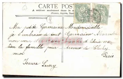 Strasburg — Pomnik generała Klébera — Staerck, Paryż — Rewers