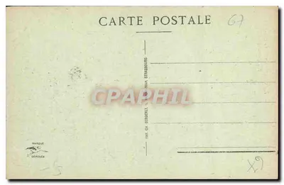 Strasburg — Katedra — widok fasady i wieży — wydawca CH. Berderet, nr 67 — Rewers